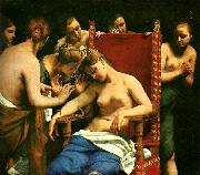 CAGNACCI, Guido cleopatras dod oil on canvas